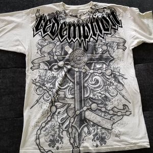 Chemistry Cross Design T shirt Size M